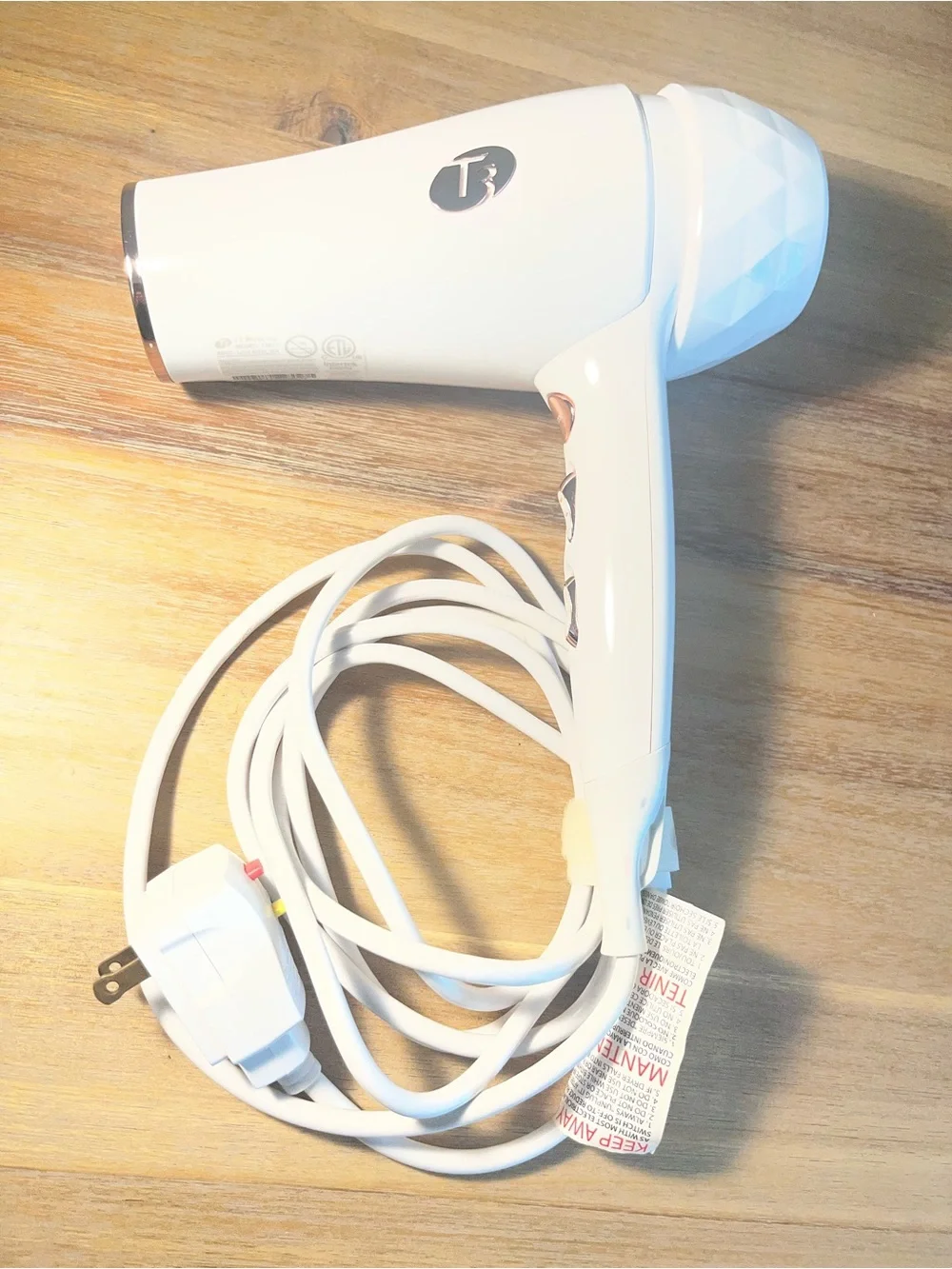 Hair dryer T3 White / Hair Dryer with Rose Gold Concentrator Nozzle Not Included